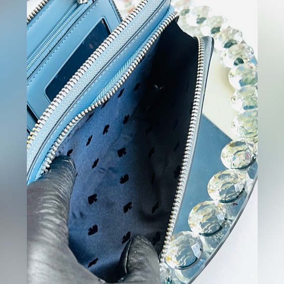 Kate Spade Blue leather double compartment Wallet - Picture 11 of 12